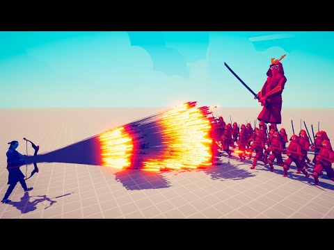 SAMURAI ARMY + GIANT vs EVERY GOD ► Totally Accurate Battle Simulator TABS