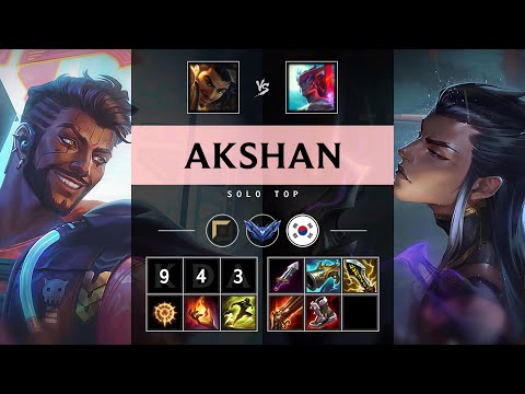 Akshan Top vs Yone - KR Diamond Patch 25.S1.2