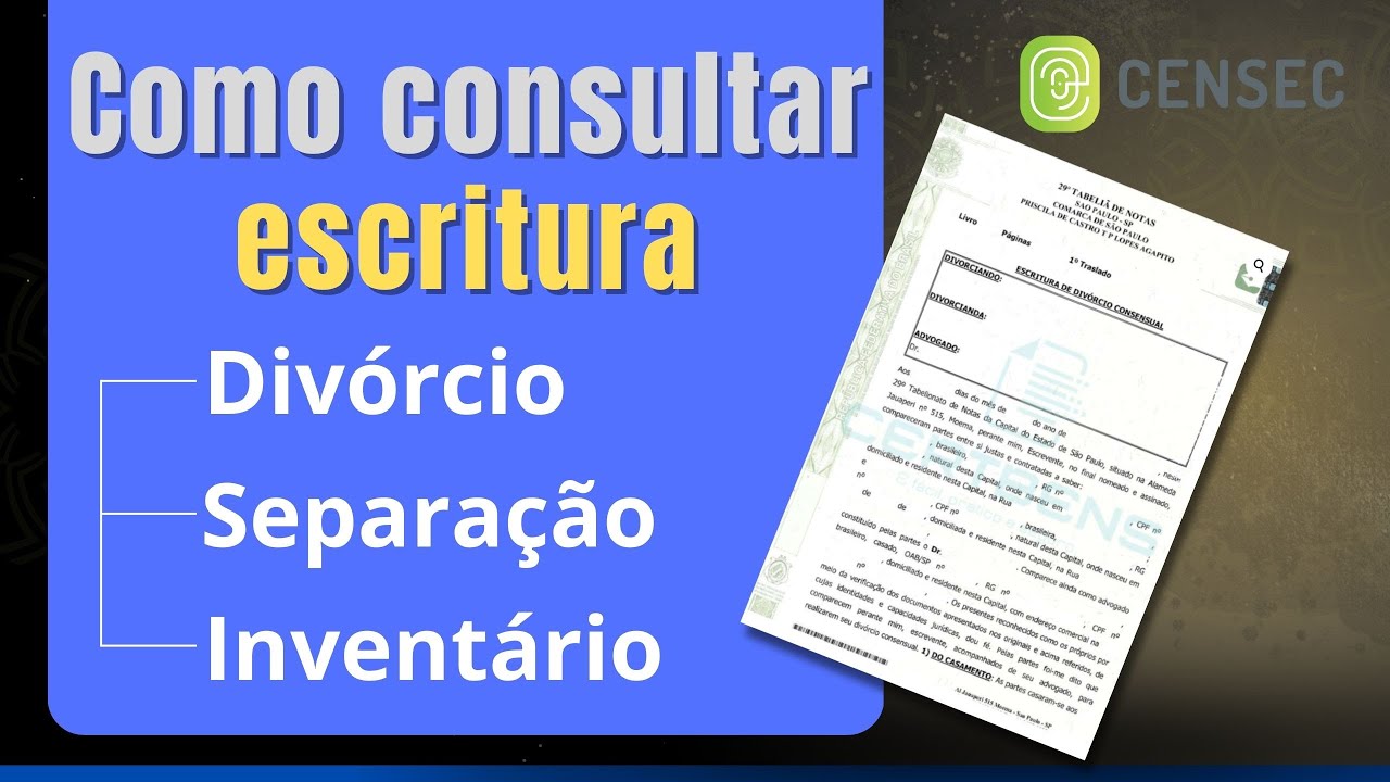 COMO CONSULTAR ESCRITURA PÚBLICA ONLINE - CENSEC