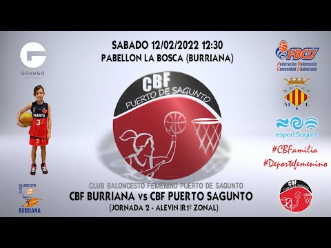 Videohighlights Cb Burriana - Alevín Graugo CBF Puerto Sagunto (J2 LIGA 21-22)