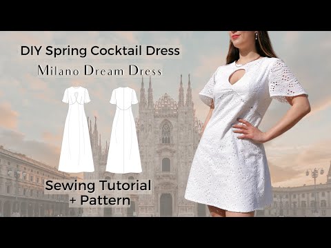 DIY Spring Cocktail Dress ❘ Tutorial + PDF Pattern ❘ Milano Dream dress