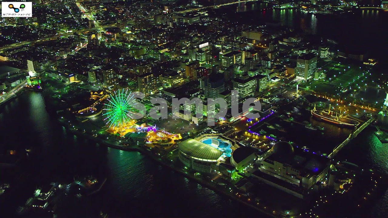 名古屋港空撮夜景02