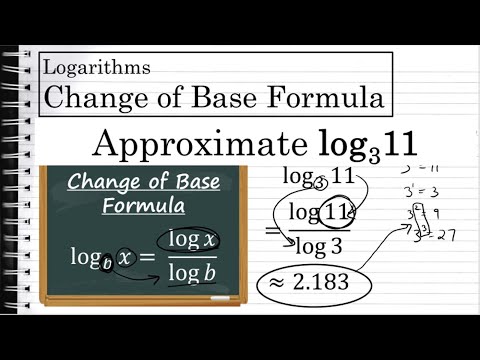 Using the Change of Base Formula to Approximate a Logarithm of Base 3