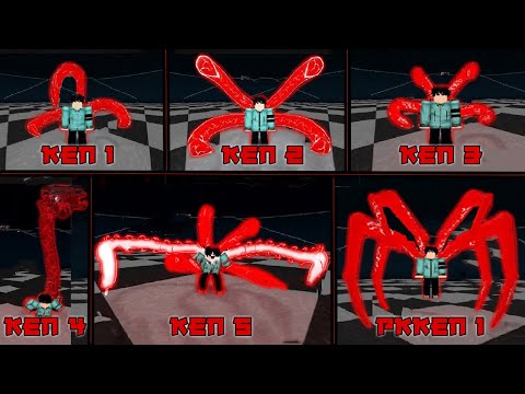 ro ghoul kaneki Rinkaku & kagune all showcase
