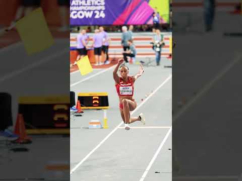 Peleteiro power 🔥 #spain #triplejump #athletics #worldindoorchamps