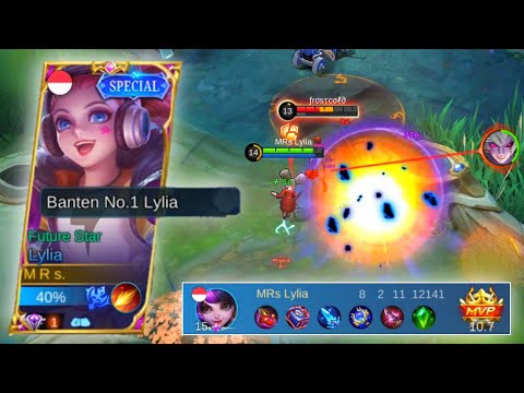 Ketika Solo Player menggila di Ranked, musuh auto ketar ketir 😱 | Lylia Gameplay | MLBB