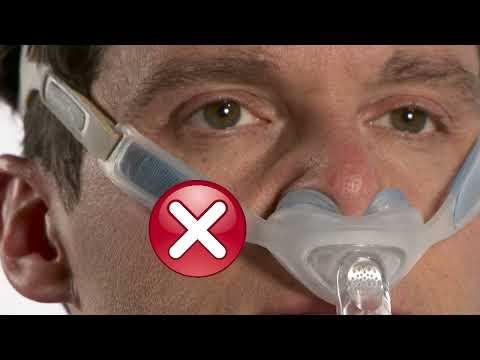 Adjusting Fit & Fixing Leaks While Wearing Your Philips Nuance Pro Nasal Pillows Mask