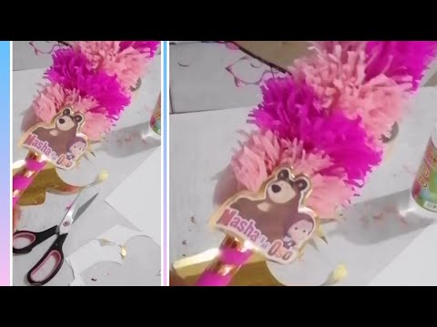 How to decorate a piñata stick