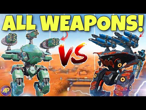 🔥  TITAN AO MING VS MUROMETZ COMPARISON WITH ALL WEAPONS || War Robots Test Server ||