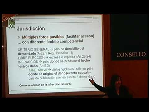 Vídeo: Dereitos de autor: lei aplicable e xurisdición competente na era dixital