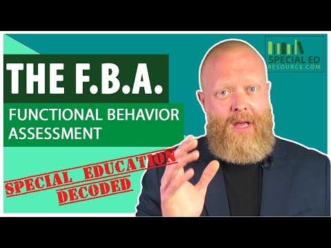 The FBA | Functional Behavior Assessment | Special Education Decoded