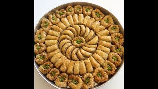El Açması Aynı Tepside 3 Farklı Şekil Baklava Yapımı-Cevizli Ev Baklavası-Bera Tatlidunyasi