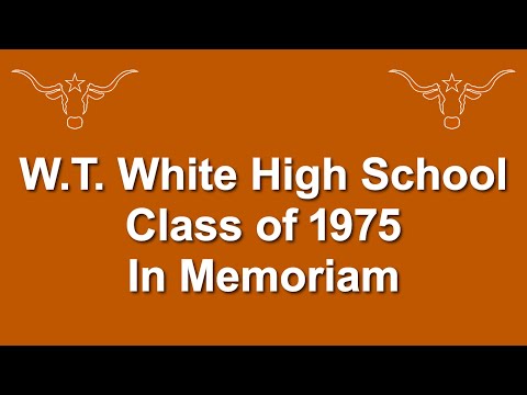 WTW In Memoriam Video for 50th Class Reunion