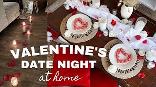 VALENTINE'S DATE NIGHT AT HOME! LUXURY PICNIC SETUP! DIY DATE NIGHT IDEAS + VALENTINE'S DAY DECOR!