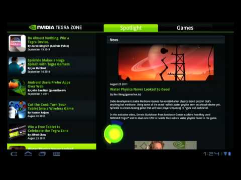 NVIDIA TegraZone 2 Video