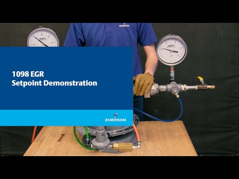 Fisher 1098 Regulator Setpoint and Lockup Demonstration