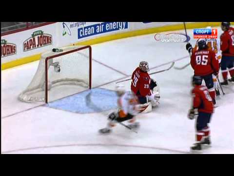 First goal NHL Marc-Andre Bourdon (Flyers & Capitals) NHL, December 13, 2011
