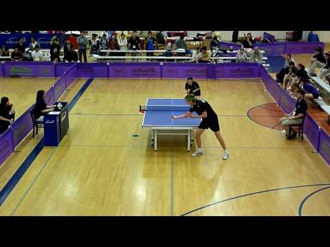 S Hazinski vs A Irigoyen - Coed Team Final, Match 4 Game 2, 2010 NCTTA Table Tennis Championships