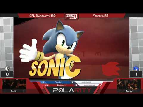 CFL Smackdown 130 WiiU - Alois (Zelda) vs Manny (Sonic) - Winners R3