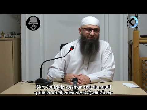 Škrt čovjek je spreman sebi da naudi-primjer utopljenika škrtice(smiješno)-Dr.Safet Kuduzović