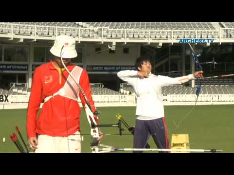 Kim Woojin v Xing Yu – recurve men’s 3rd round | London 2012 Olympic Test Event