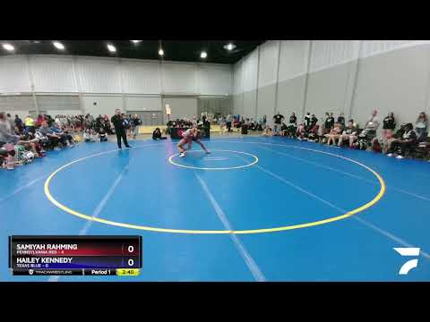 117 Lbs Round 3 (8 Team) - Samiyah Rahming, Pennsylvania Red Vs Hailey Kennedy, Texas Blue 0116
