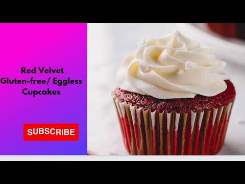 Gluten -Free /Eggless RED VELVET CUPCAKES/ Healthy Baking