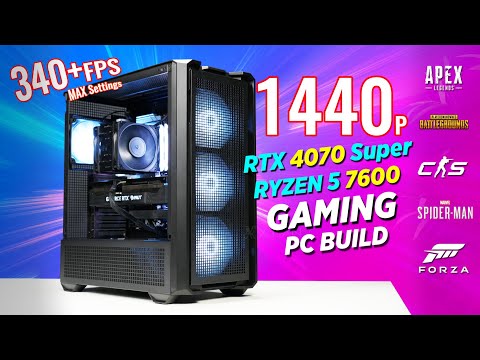 1440p Gaming PC RTX 4070 Super + Ryzen 5 7600 powered by FSP Hydro G Pro 850w