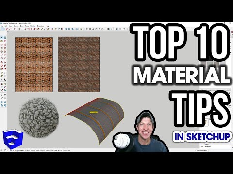 My 10 BEST TIPS for Working With MATERIALS in SketchUp!