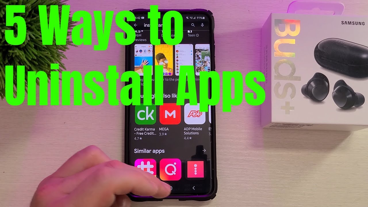 Samsung Galaxy S20 5 Ways to Uninstall Apps