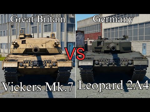 war thunder Comparison Leopard 2A4 or Vickers Mk 7
