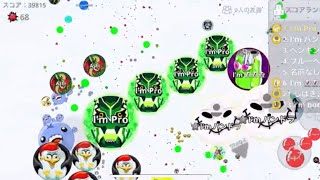 【アガリオ】めっちゃ弱そうな名前で鯖取り【Agario】