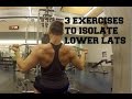 3 Exercises to Target Lower Lats | Muscle Gain Exercises