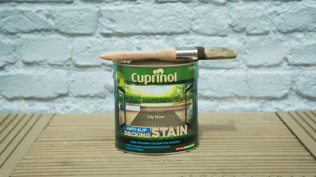 Watch video Cuprinol Anti Slip Decking Stain - Opaque, Slip-Resistant Decking Stain Now Cuprinol Anti Slip Decking Stain - Opaque, Slip-Resistant Decking Stain