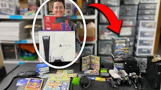 I Traded my PS5 and Switch for his Childhood | Video Games & Pokémon Cards