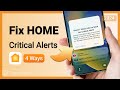 2024 How To Fix IPhone Stuck On Home Critical Alerts Remove Home Critical Alerts 100 Works