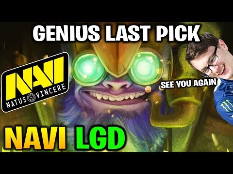 NAVI vs LGD - GENIUS TINKER LAST PICK MegaFon Winter Clash