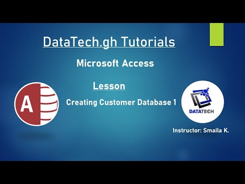 Designing Customer Database in Microsoft Access