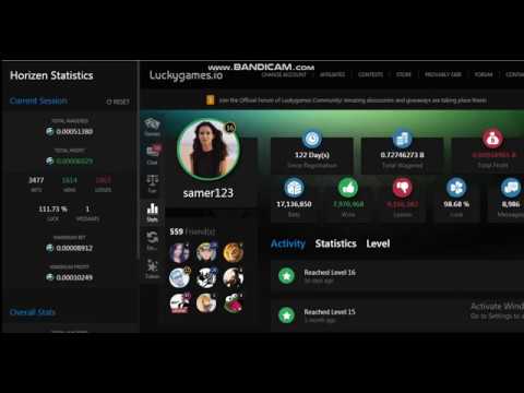 BET 1 SATOSHI STRATEGY FOR 0.005 ANY COINS WITH LUCKYGAMES.IO