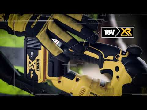 Akumuliatorinis siaurapjūklis DeWalt DCS334N-XJ video