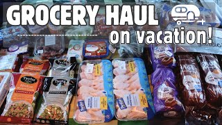 GROCERY HAUL ON VACATION! | FAMILY CAMPING FOOD