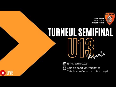 CAMPIONATUL NATIONAL DE BASCHET U13M 2023/2024-TURNEUL SEMIFINAL: CSU ALPHA SIBIU vs. ACS DAN DACIAN