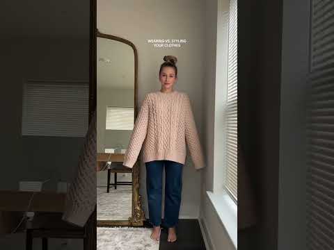 Wearing vs. Styling: My Cozy Sweater & Jeans Style Transformation!