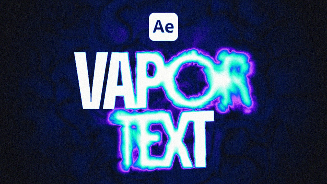 Vapor Text Effect (Easy in After Effects!)