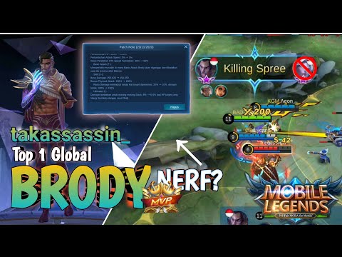 Still Overpower !!! Brody Best Build & Gameplay - Top 1 Global Brody By takassassin_