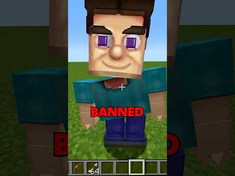 Banned Steve Minecraft Mod #shorts