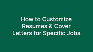 Customizing Cover Letters and Resumes for Specific Jobs on EarnBetter