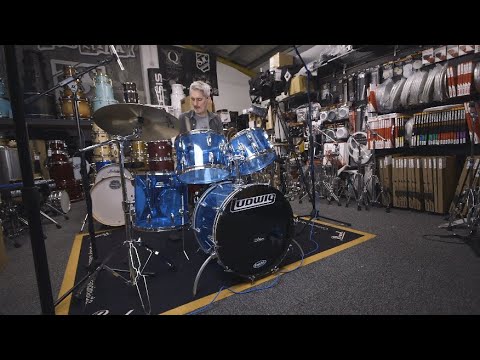 *Pre-Owned* Ludwig Vistalite 70's - 22'' 4pc Shell Pack - Blue