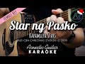 Star Ng Pasko by Kapamilya Stars (Lyrics) | Acoustic Guitar Karaoke | TZ Audio Stellar X3 | Female