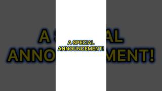 SPECIAL ANNOUNCEMENT 🚨🚨🚨🚨🚨🚨🚨🚨